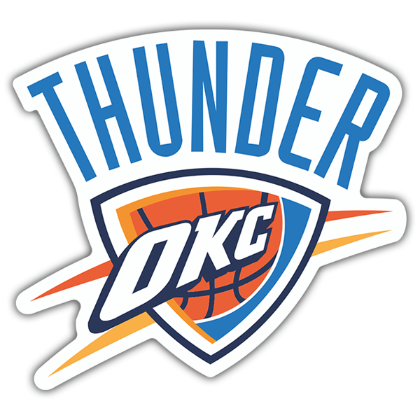 Autocollants: NBA - Oklahoma City Thunder bouclier