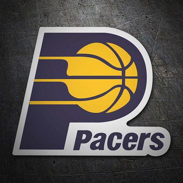 Autocollants: NBA - Indiana Pacers vieux bouclier