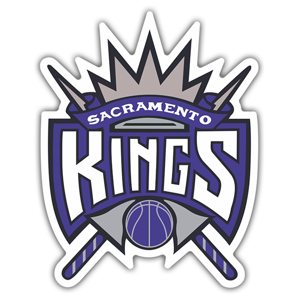 Autocollants: NBA - Sacramento Kings vieux bouclier