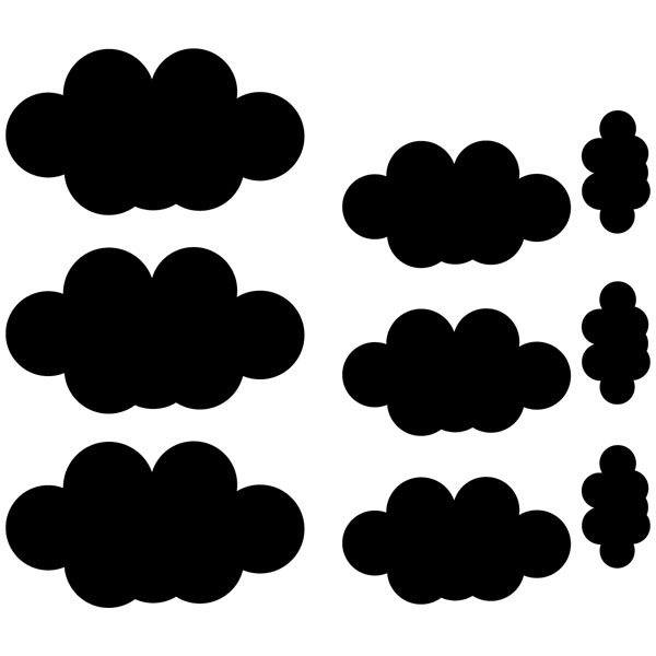 Stickers muraux: Kit 9 nuages