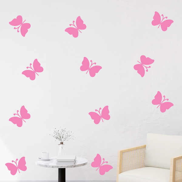 Sticker mural Kit de 10 papillons Ceiba