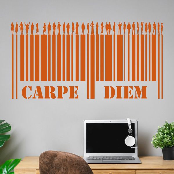 Stickers muraux: Carpe Diem - Code barre