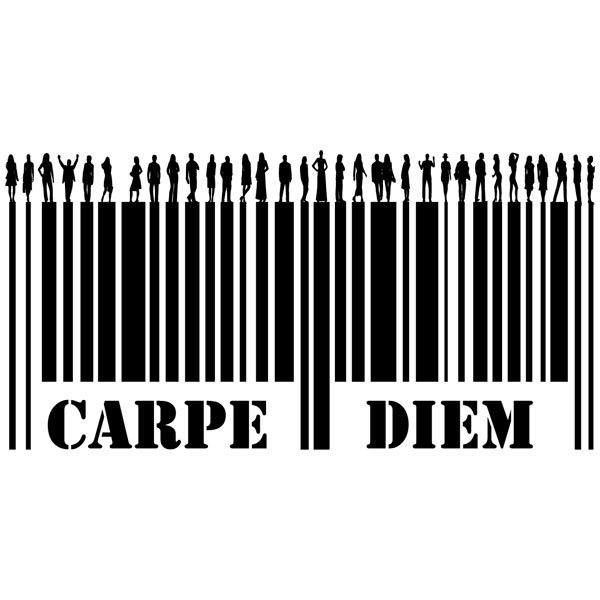 Stickers muraux: Carpe Diem - Code barre