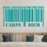 Stickers muraux: Carpe Diem - Code barre 3