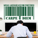 Stickers muraux: Carpe Diem - Code barre 4