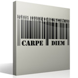 Stickers muraux: Carpe Diem - Code barre 10
