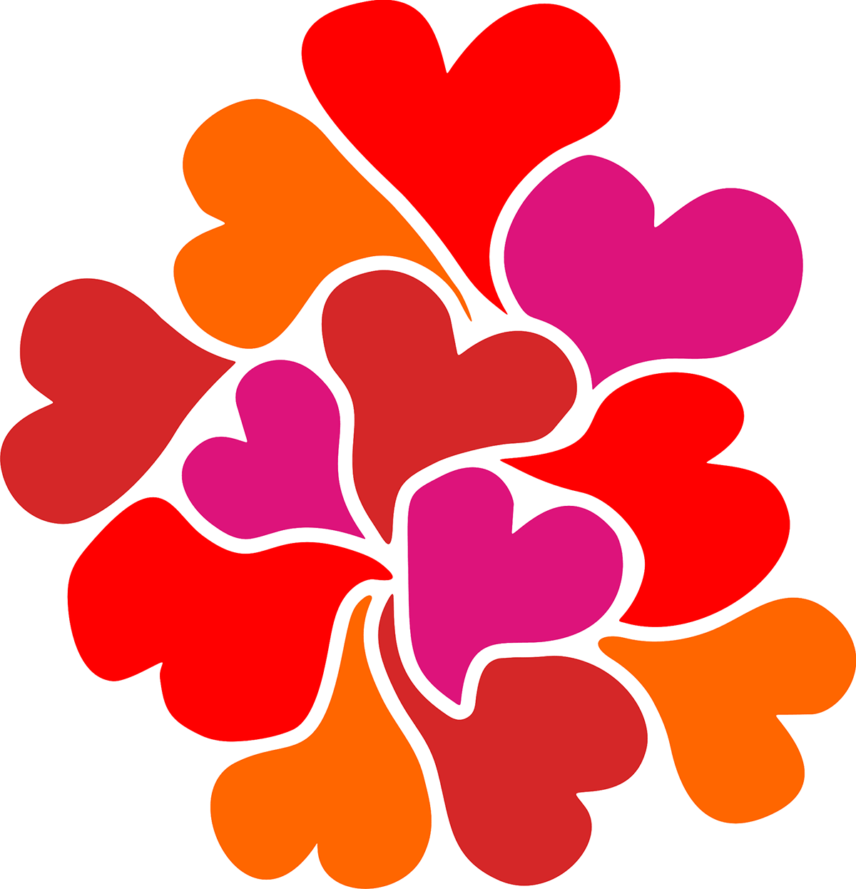 Stickers muraux: Coeurs