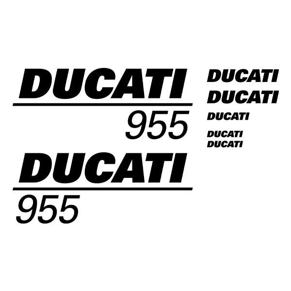 Autocollants: Kit 6X Ducati 955
