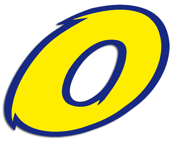 Autocollants: Numéro de course 0 jaune et bleu foncé