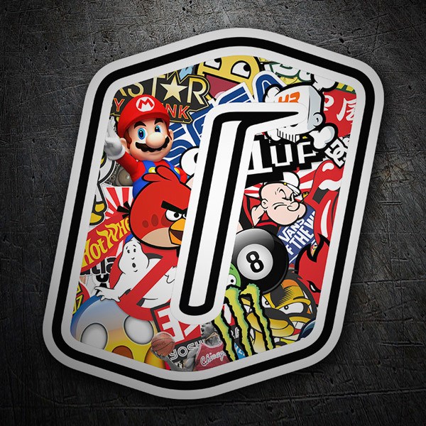Autocollants: Nombre 0 Speed Stickerbomb