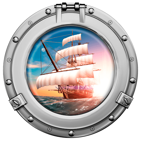 Stickers muraux: Voilier pirate
