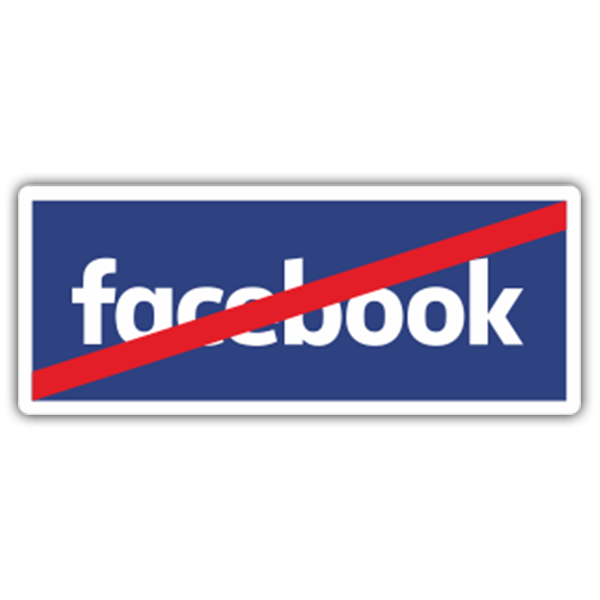 Autocollants: Interdit Facebook