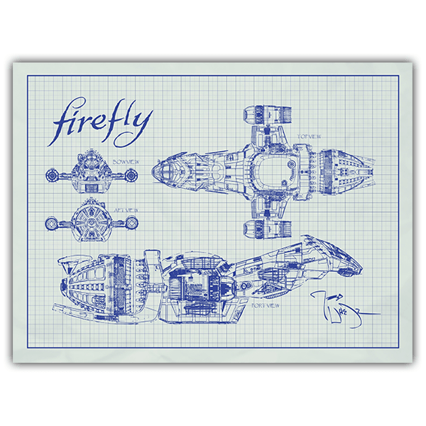 Stickers muraux: Vaisseau de transport Firefly Serenity