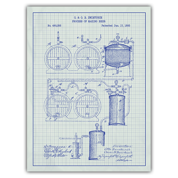 Stickers muraux: Processus de fabrication de la bière