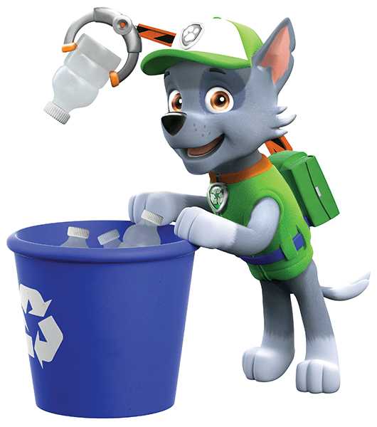 Stickers pour enfants: La Pat' Patrouille - Rocky recyclage