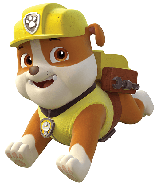Stickers pour enfants: La Pat' Patrouille - Rubble en action