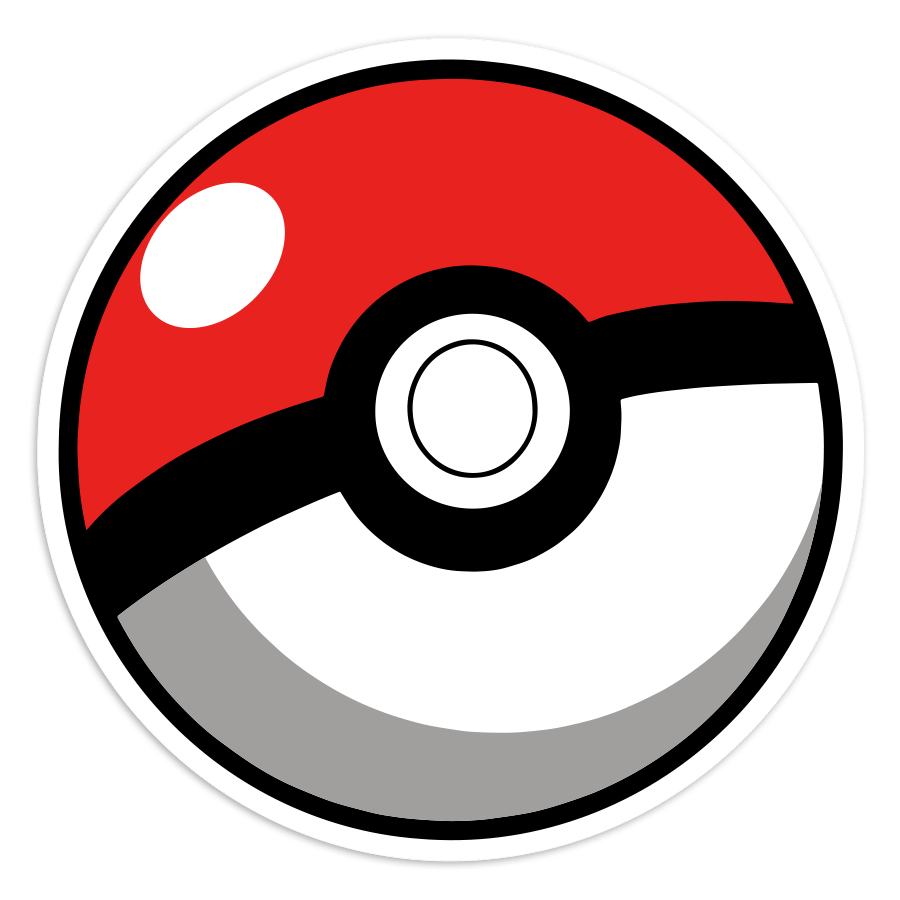 Autocollants: Pokéball classique Pokémon