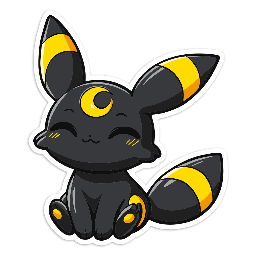 Autocollants: Noctali Pokémon Chibi