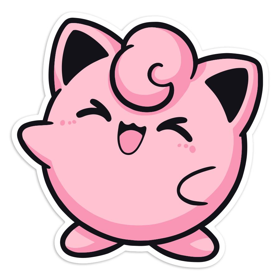 Autocollants: Rondoudou Pokémon Chibi