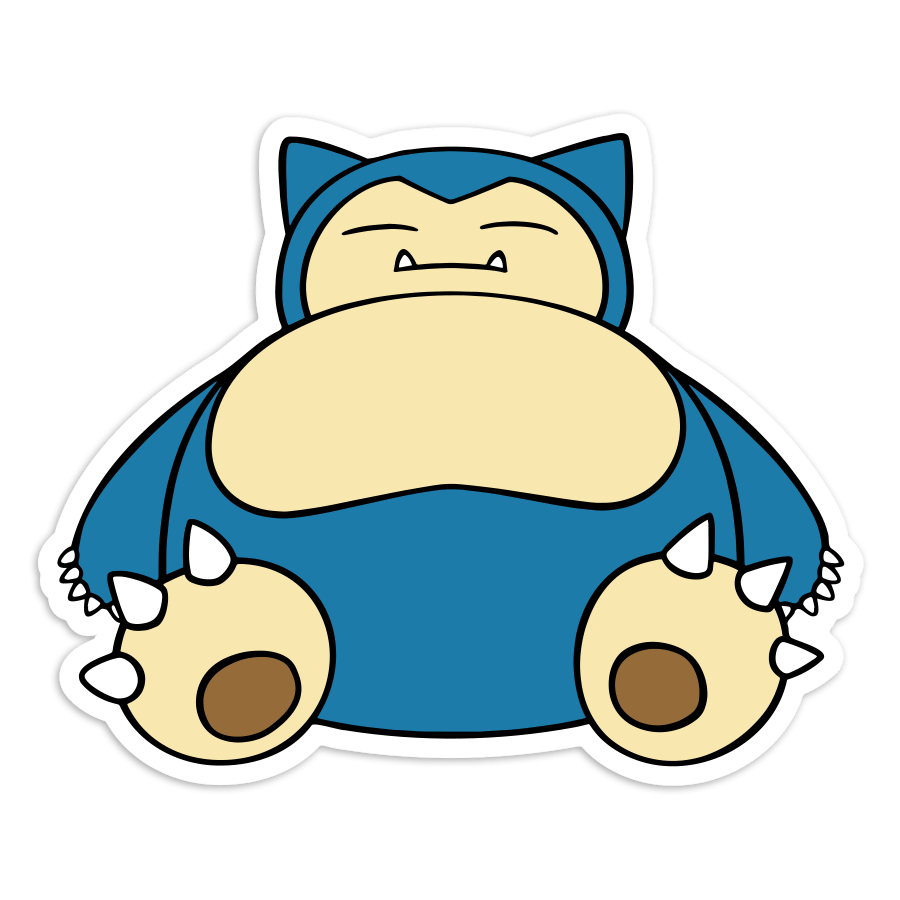 Autocollants: Ronflex Pokémon