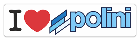 Autocollants: I love Polini
