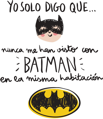 Stickers pour enfants: Nunca me han visto con Batman