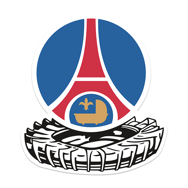 Stickers muraux: Bouclier du PSG 1980