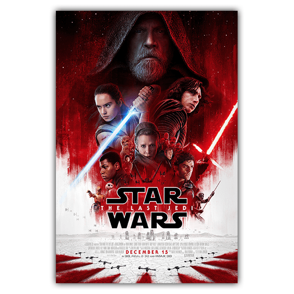 Stickers muraux: Poster adhésif Star Wars The last Jedi
