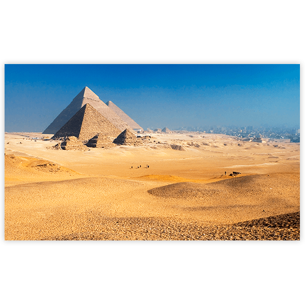 Stickers muraux: Poster adhésif Pyramides de Gizeh