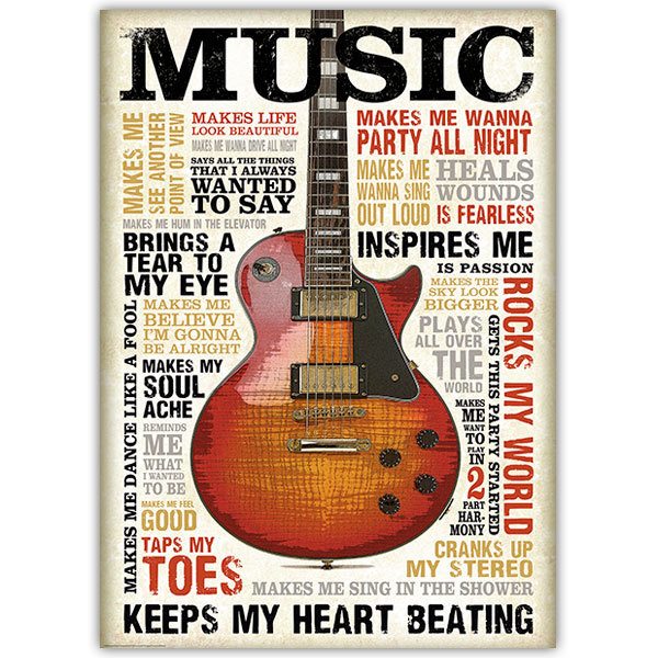 Stickers muraux: Poster adhésif Music