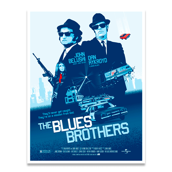 Stickers muraux: The Blues Brothers