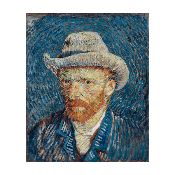 Stickers muraux: Autoportrait de Van Gogh