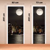 Stickers muraux: Porte Lune dans Manhattan 4