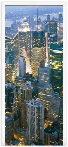 Stickers muraux: Porte gratte-ciel à New York