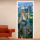 Stickers muraux: Porte gratte-ciel à New York 3