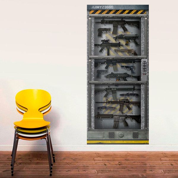 Stickers muraux: Sci Fi Porte Arsenal