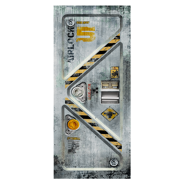 Stickers muraux: Autocollants de porte Armure Maximale