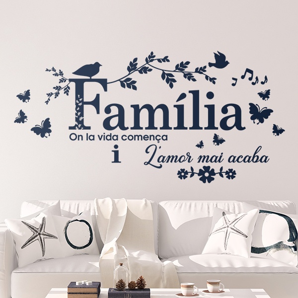 Stickers muraux:  Família, on la vida comença