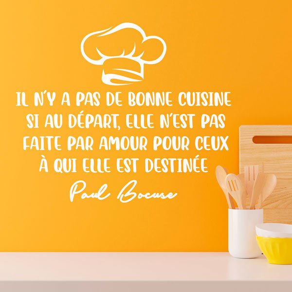 Sticker Mural Amour Cuisine