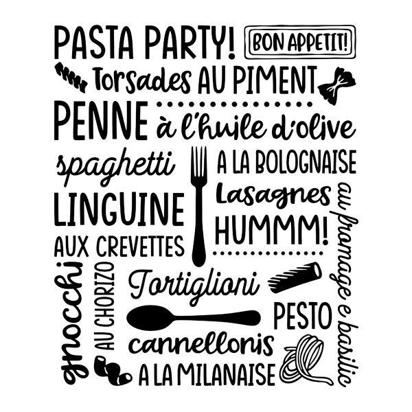 Stickers muraux: Pasta Party