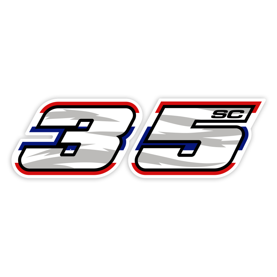 Autocollants: Somkiat Chantra Numéro 35 MotoGP