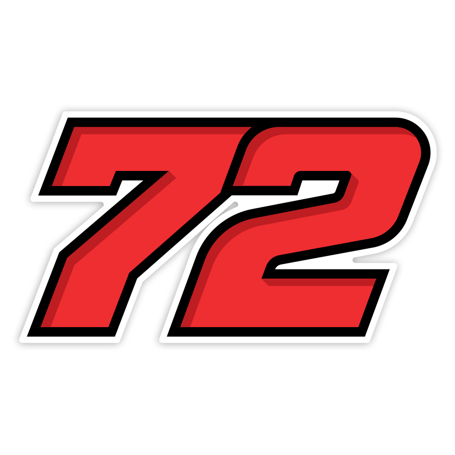 Autocollants: Numéro 72 MotoGP Marco Bezzecchi