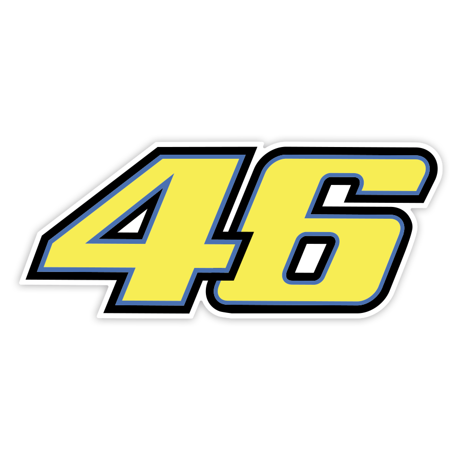 Autocollants: Numéro 46 MotoGP Valentino Rossi