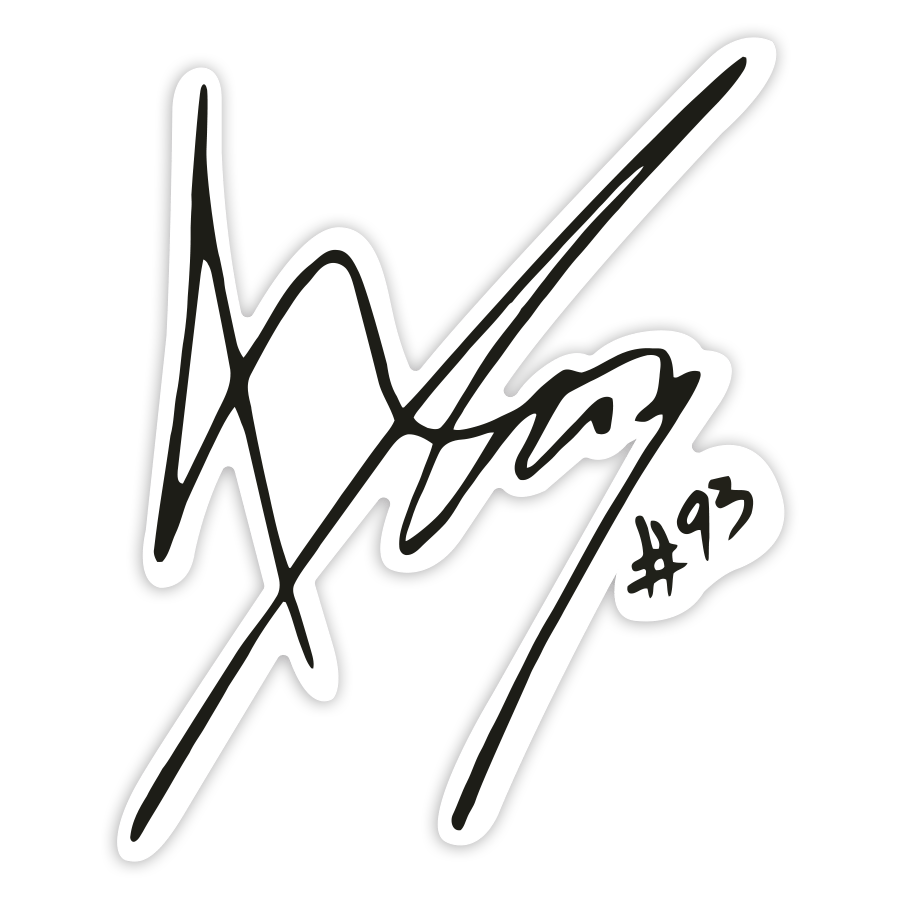 Autocollants: Signature MotoGP Marc Márquez 93
