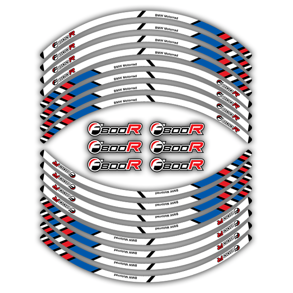 Autocollants: Kit autocollant liseret jante BMW F800R