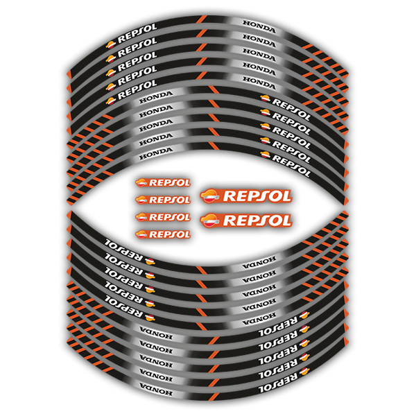 Autocollants: Liseret jante Repsol Honda