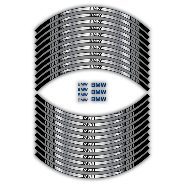 Autocollants: Kit autocollant liseret jante BMW S1000RR