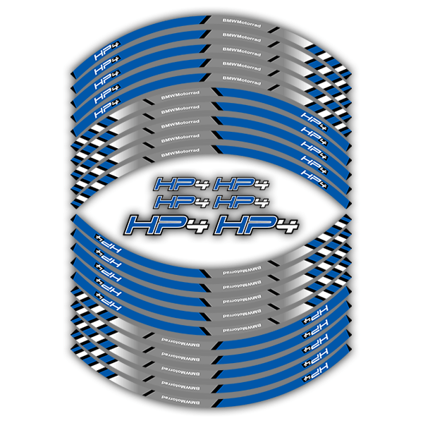 Autocollants: Kit autocollant liseret jante BMW HP4