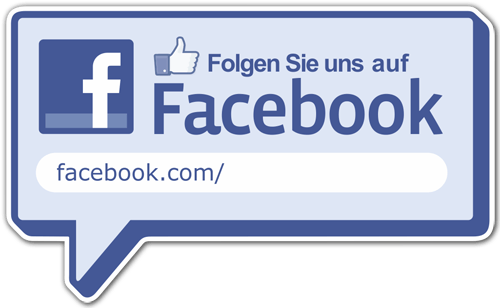 Stickers muraux: Folgen Sie uns auf Facebook