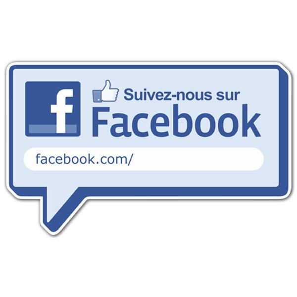 Stickers muraux: Suivez-nous sur Facebook